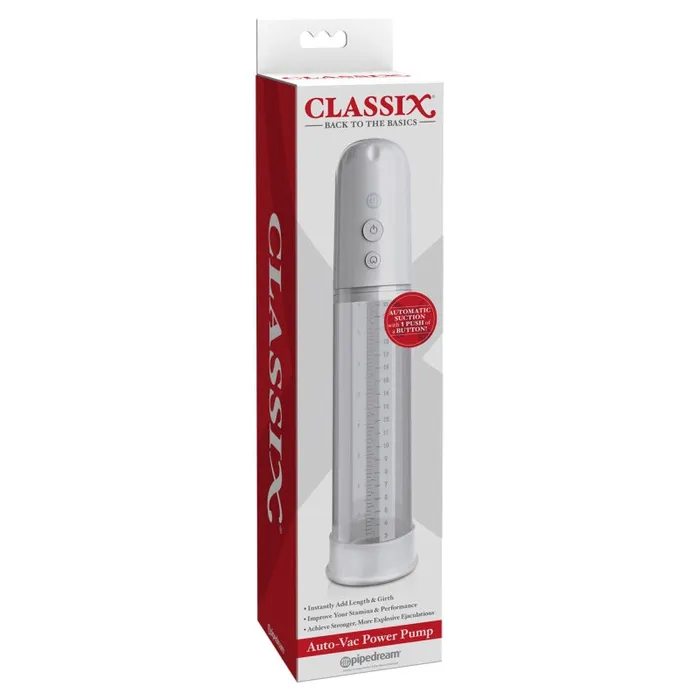 Classix Auto-Vac Power Pump - White | Pipedream Female Sex Toys Classix Auto-Vac Power Pump - White | Pipedream Female Sex Toys