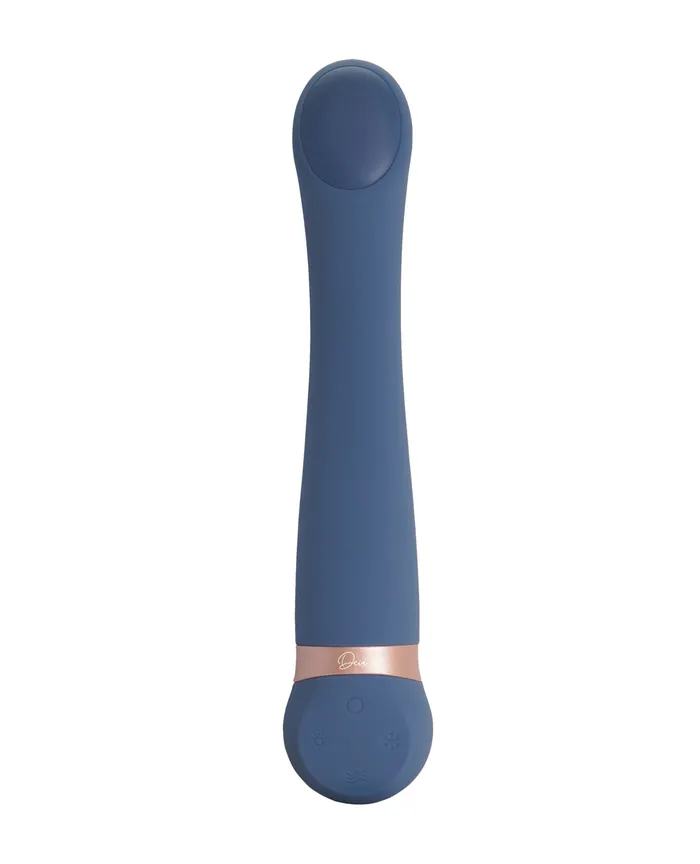 Female Sex Toys Beacon Wellness Brands INC Deia the Hot Cold Heating Cooling Vibrator Navy