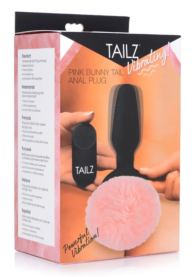 Male Sex Toys TAILZ Tailz Vibrating Bunny Tail Anal Plug