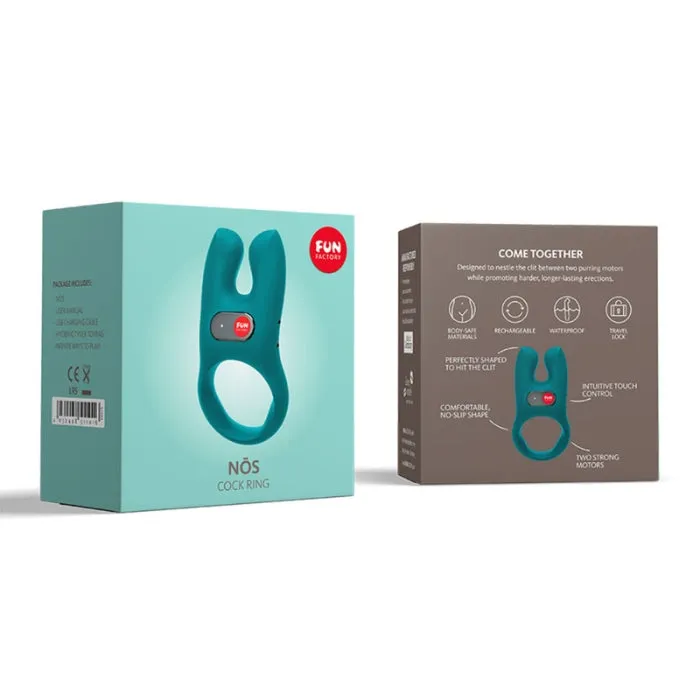 Fun Factory NOS Vibrating Cock Ring Blue ENT Couples