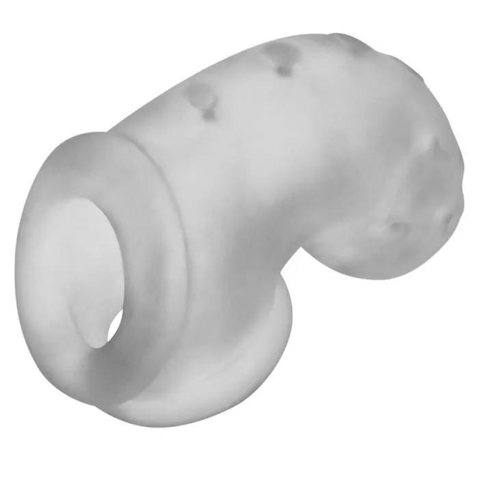 Male Sex Toys OxBalls Airlock AirLite Vented Chastity Clear Ice